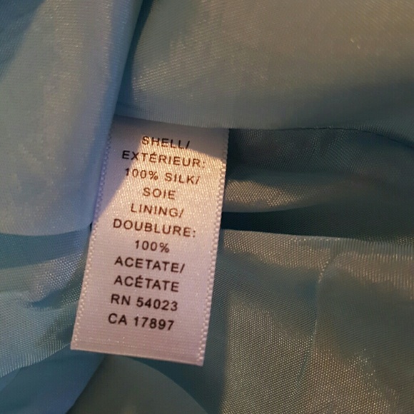 Banana Republic Blue Silk Floral Fit&Flare Trumpet - Picture 7 of 8